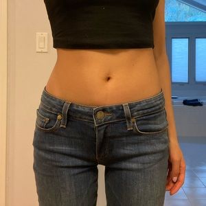 LOW RISE Paige denim size 24 straight peg